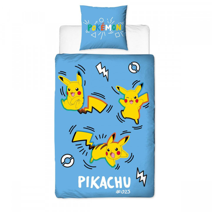 Set di copripiumino Pokémon Azzurro 2 Pezzi