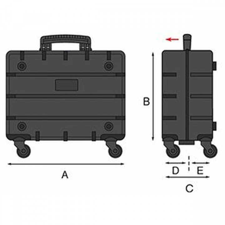 Tool Case GT Line Polyester PVC Metal Polyethylene Natural rubber
