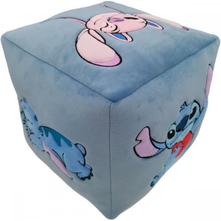 Kussen Stitch 28 x 30 x 29 cm Blauw Polyester Kinderen