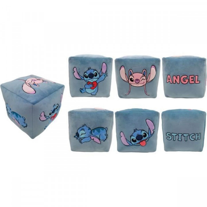 Kussen Stitch 28 x 30 x 29 cm Blauw Polyester Kinderen