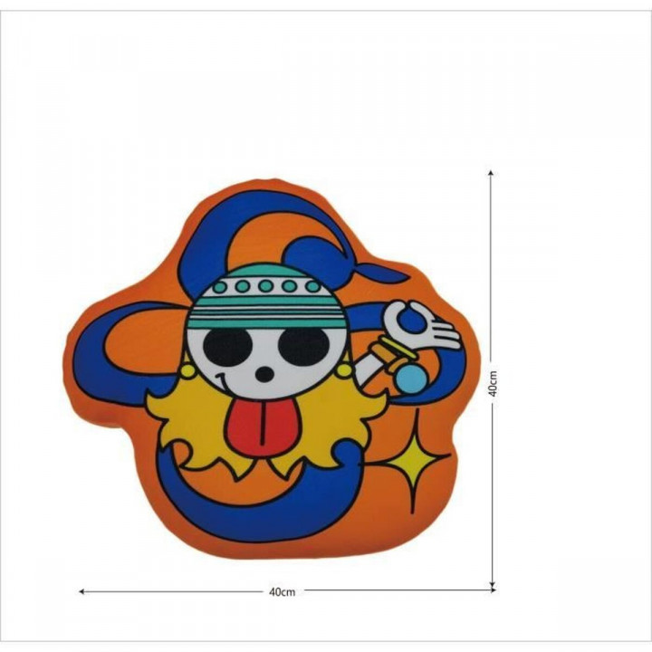 Cojín One Piece Naranja Poliéster Impreso