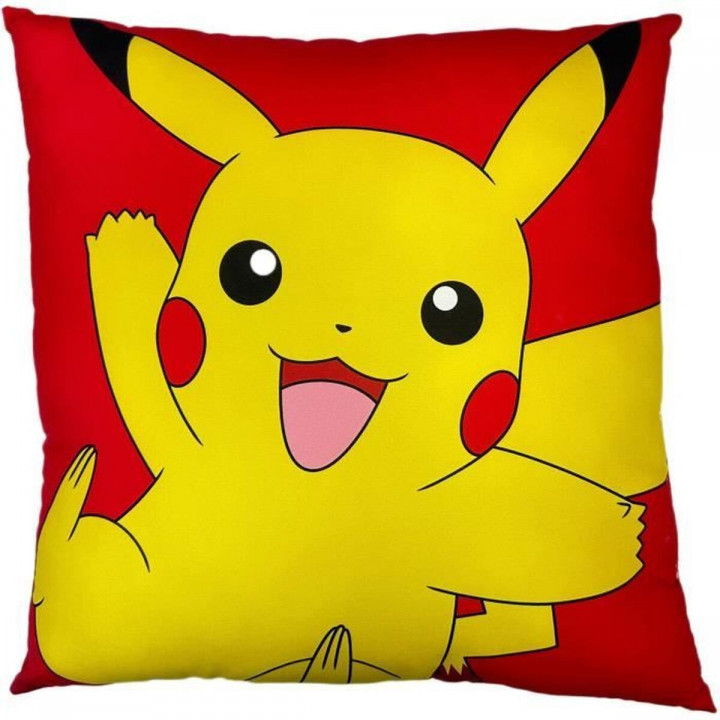 Kissen Pokémon 41 x 3 x 39 cm Gelb Blau Polyester Für Kinder