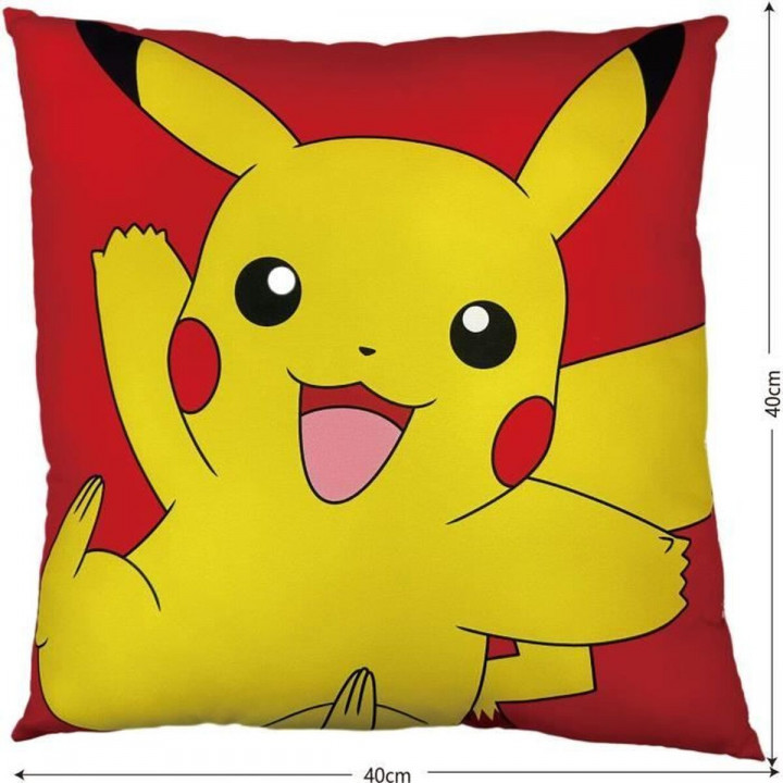 Kussen Pokémon 41 x 3 x 39 cm Geel Blauw Polyester Kinderen