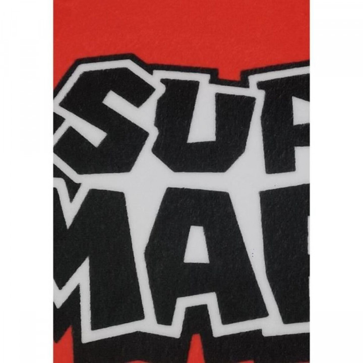 Coussin Mario Bros 43 x 3 x 43 cm Blanc Rouge Polyester Champignon