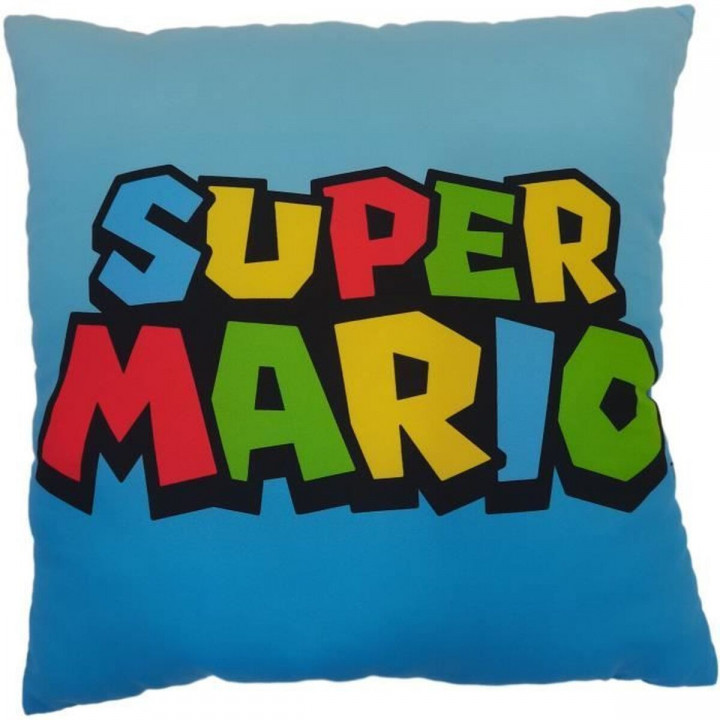 Cuscino Mario Bros 41 x 3 x 39 cm Multicolore Poliestere Per bambini