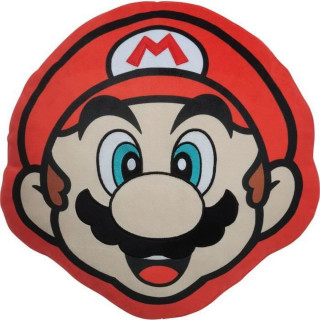 Kissen Mario Bros 41 x 3 x 41 cm Blau Weiß Braun Schwarz Rot Beige Polyester Gesicht