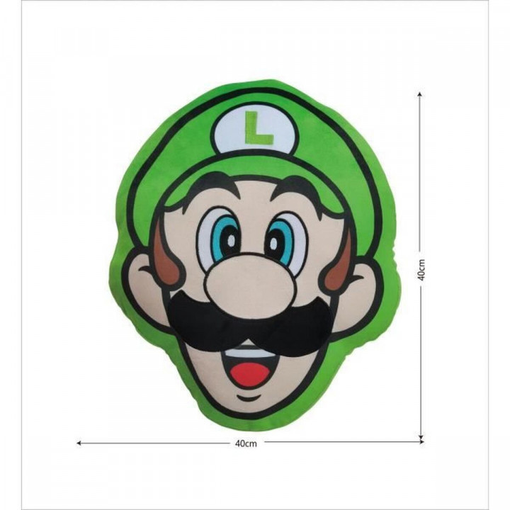 Cushion Mario Bros Green Polyester Children's