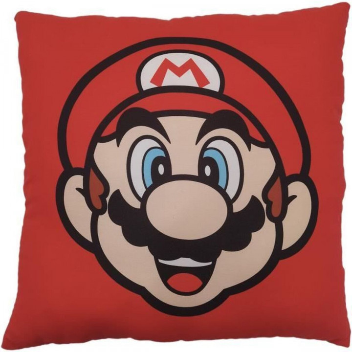 Kissen Mario Bros 39 x 3 x 41 cm Bunt Polyester Gedruckt Für Kinder