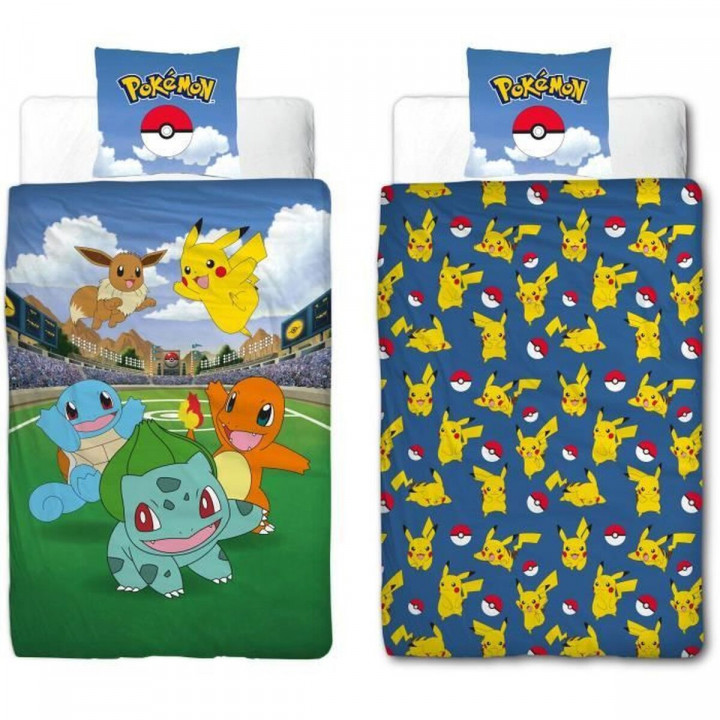 Juego de funda nórdica Pokémon 25 x 4 x 30 cm Multicolor Cama de 140 2 Piezas
