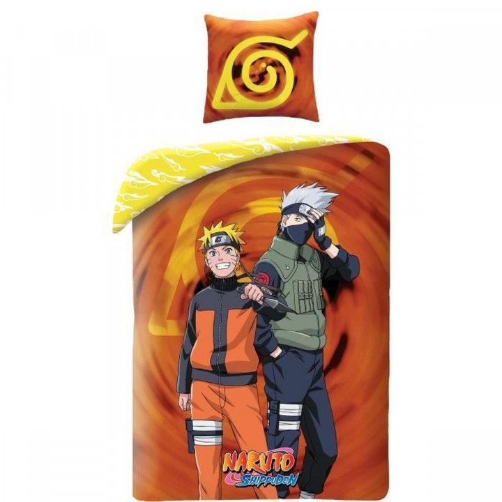 Set di copripiumino Naruto Multicolore Ala francese 2 Pezzi