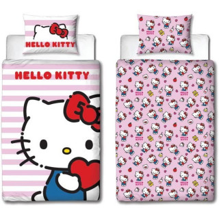 Bettbezug-Set Hello Kitty 25 x 5 x 30 cm Rosa Double size 2 Stücke