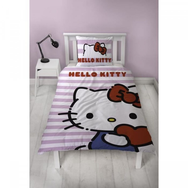 Bettbezug-Set Hello Kitty 25 x 5 x 30 cm Rosa Double size 2 Stücke