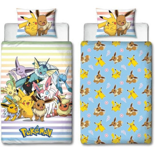 Bettbezug-Set Pokémon 25 x 5 x 30 cm Bunt Double size 2 Stücke