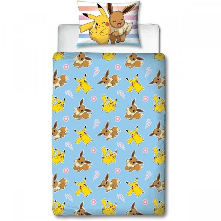 Duvet cover set Pokémon 25 x 5 x 30 cm Multicolour Double 2 Pieces