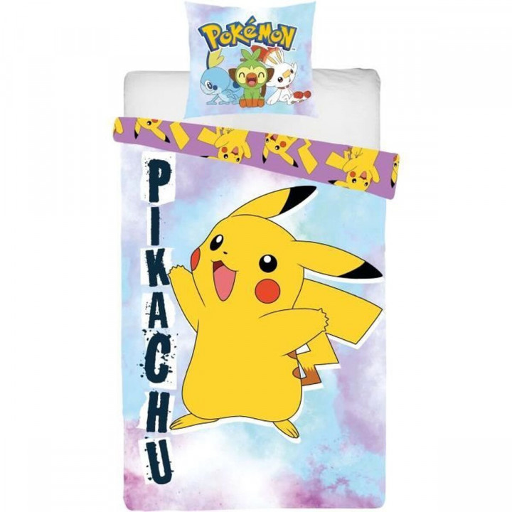 Duvet cover set Pokémon Multicolour Double 2 Pieces