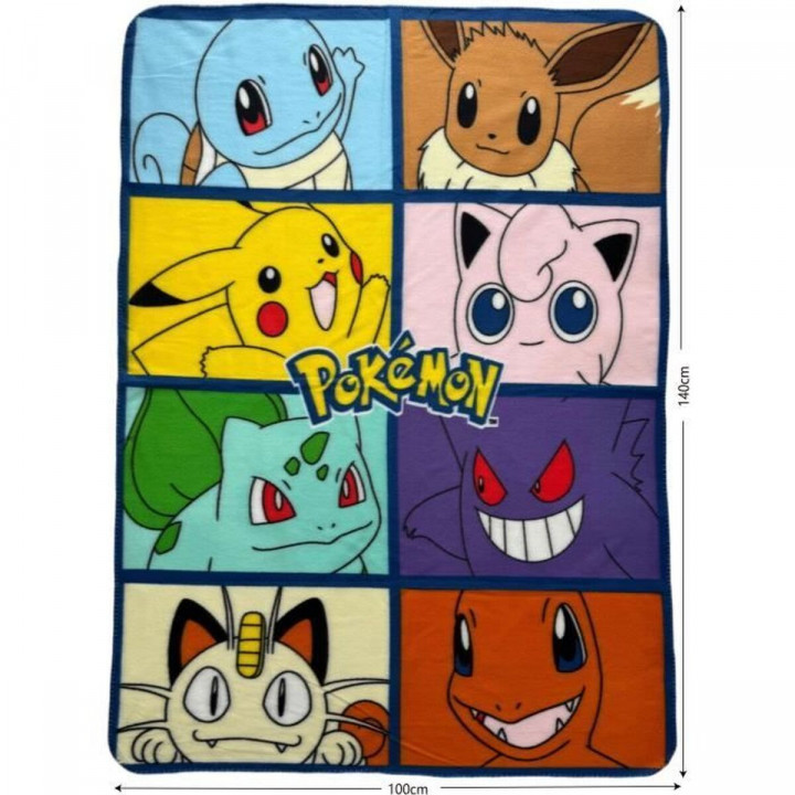 Coperta Pokémon 12 x 10 x 24 cm Multicolore animali