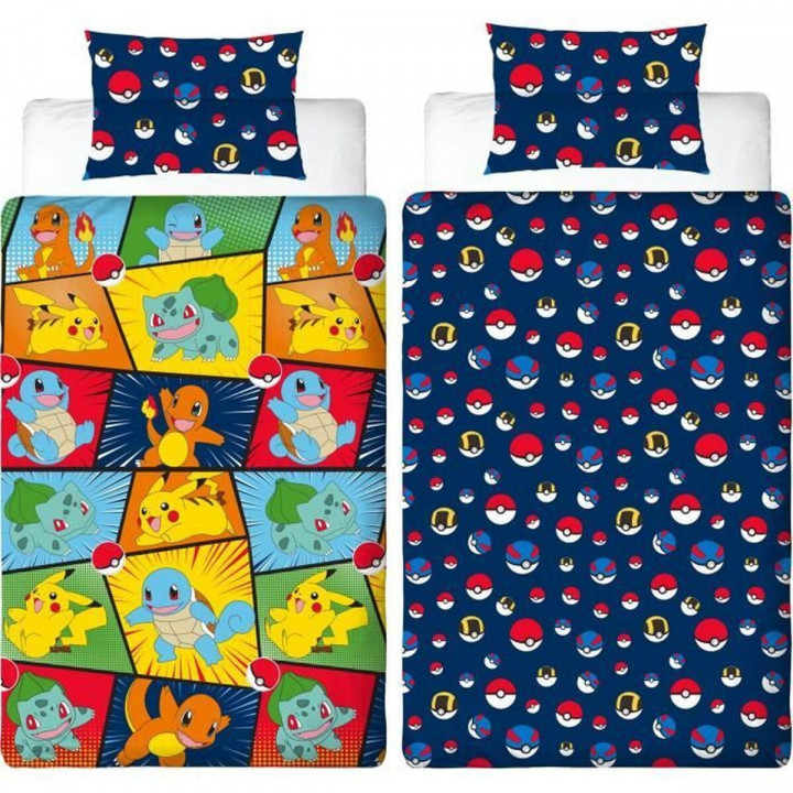 Juego de funda nórdica Pokémon 25 x 5 x 29 cm Multicolor Cama de 140 2 Piezas