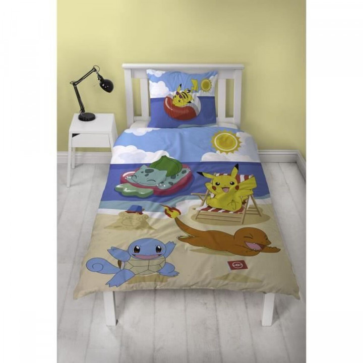 Juego de funda nórdica Pokémon Multicolor Cama de 140 2 Piezas