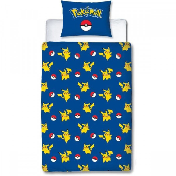 Bettbezug-Set Pokémon Gelb Weiß Rot Double size 2 Stücke