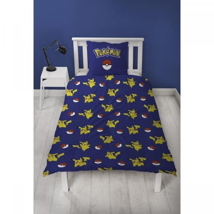 Bettbezug-Set Pokémon Gelb Weiß Rot Double size 2 Stücke