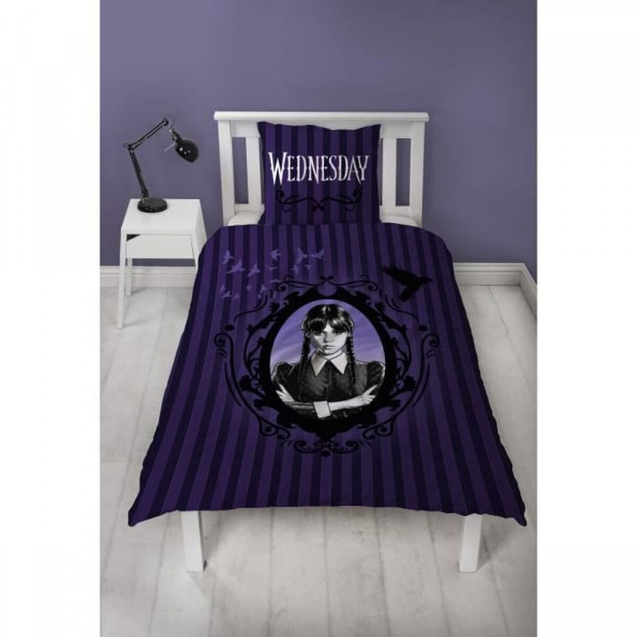 Parure de couette Wednesday Multicouleur Lit 2 persones 2 Pièces