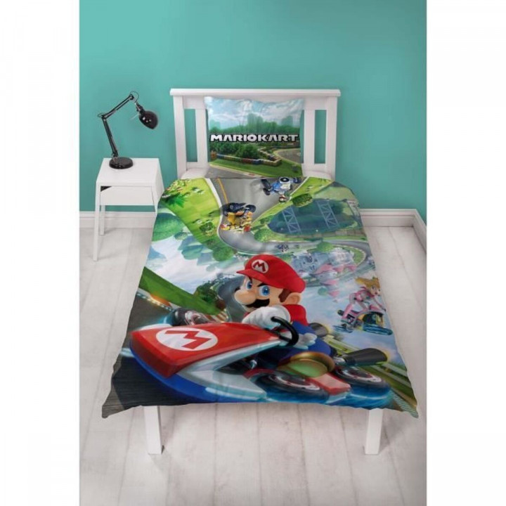 Duvet cover set Mario Bros Multicolour Double 2 Pieces
