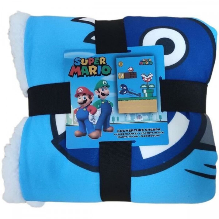 Coperta Mario Bros 31 x 8 x 31 cm Multicolore Quadri scozzesi
