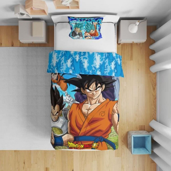 Dekbedovertrek set Dragon Ball 24 x 4 x 30 cm Multicolour Bed van 140 2 Onderdelen