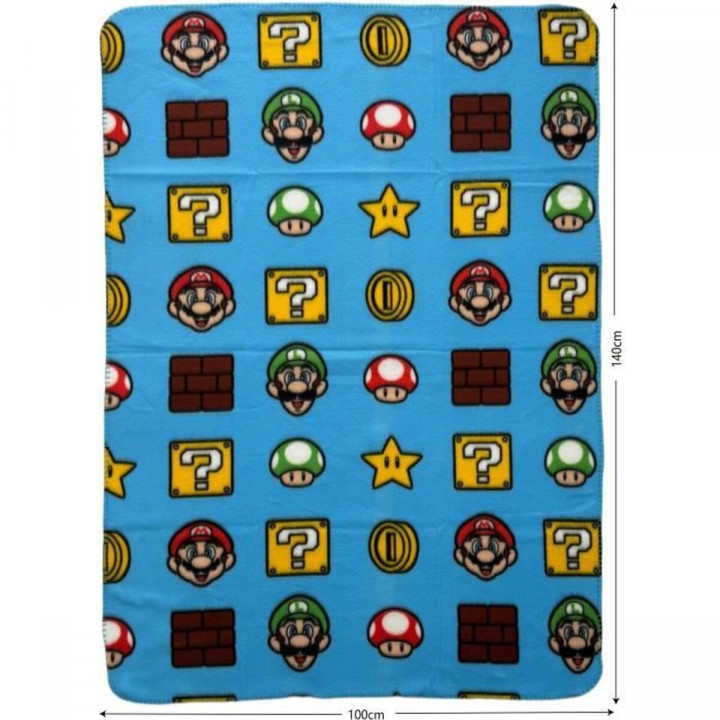 Coperta Mario Bros Multicolore Quadri scozzesi