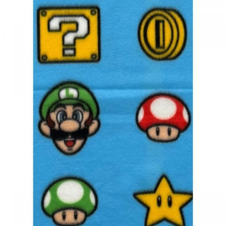 Deken Mario Bros Multicolour Schotse ruit