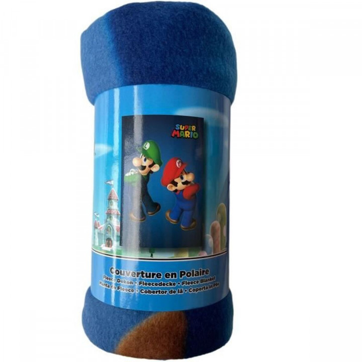 Coperta Mario Bros 25 x 7 x 13 cm Multicolore animali