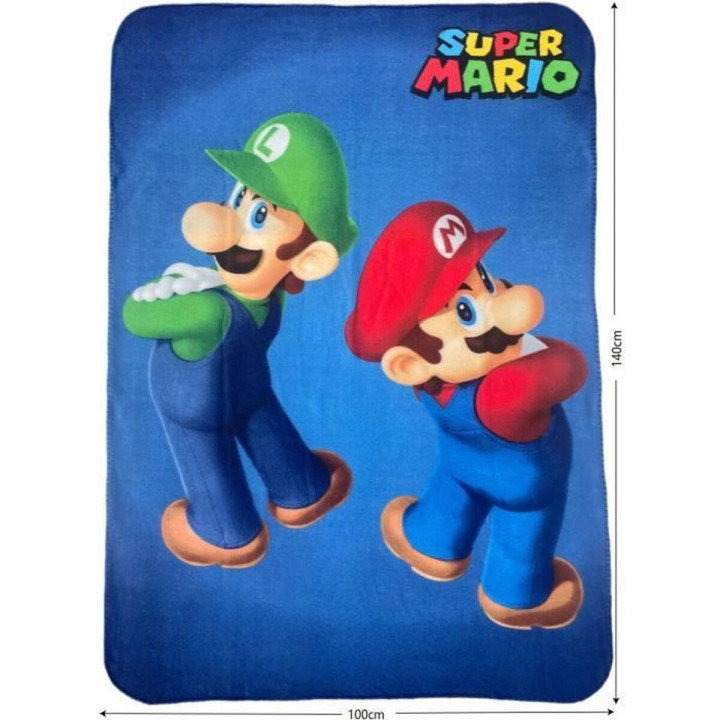 Manta Mario Bros 25 x 7 x 13 cm Multicolor Animales