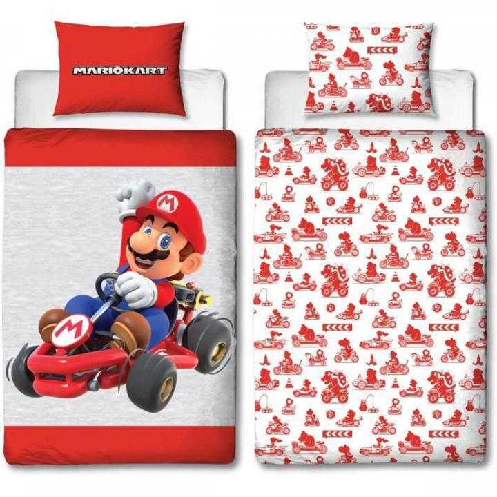 Bettbezug-Set Mario Bros Bunt Double size 2 Stücke