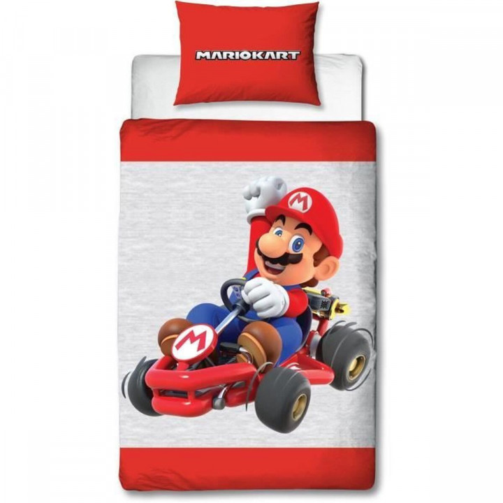 Juego de funda nórdica Mario Bros Multicolor Cama de 140 2 Piezas