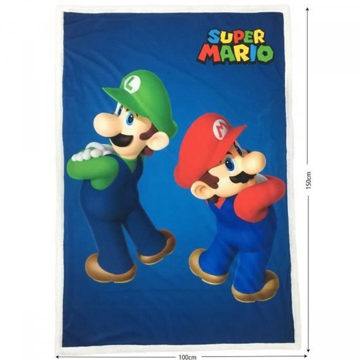 Couverture Mario Bros 25 x 14 x 26 cm Noir animaux