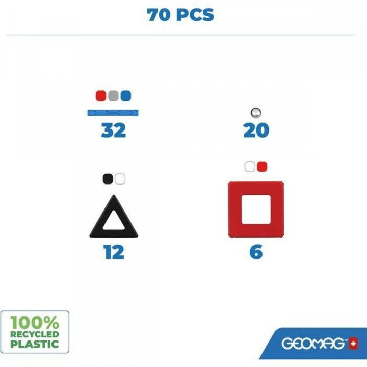 Bouwspel Geomag Nasa Shuttle 70 piezas