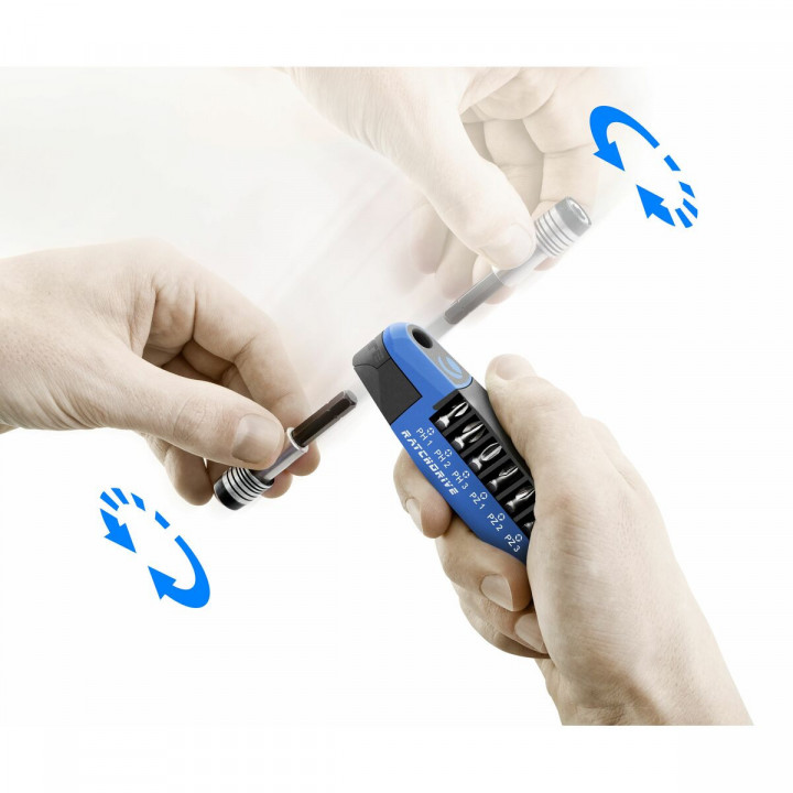 Cacciavite multipunto WITTE Ratchdrive Set di punte 7 Pezzi