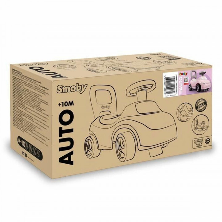 Loopauto Smoby Zwart Roze 2 in 1