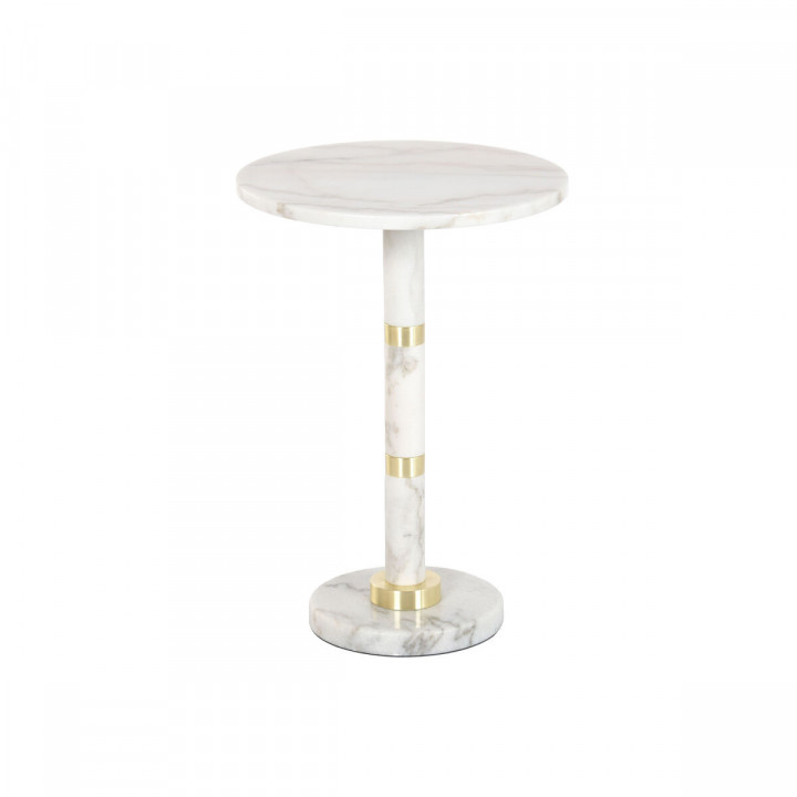 Tavolo aggiuntivo Home ESPRIT Bianco Dorato 41 X 41 X 58 CM