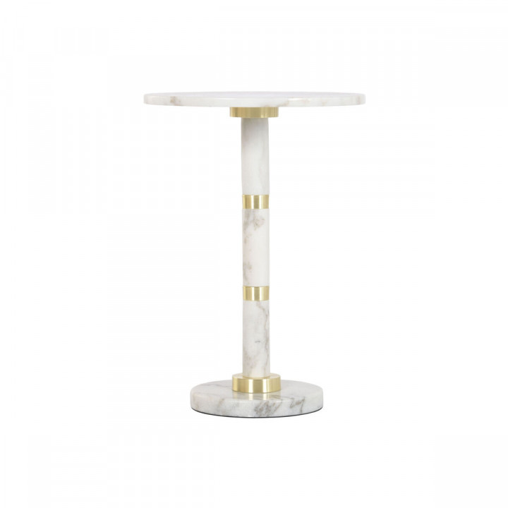 Tavolo aggiuntivo Home ESPRIT Bianco Dorato 41 X 41 X 58 CM