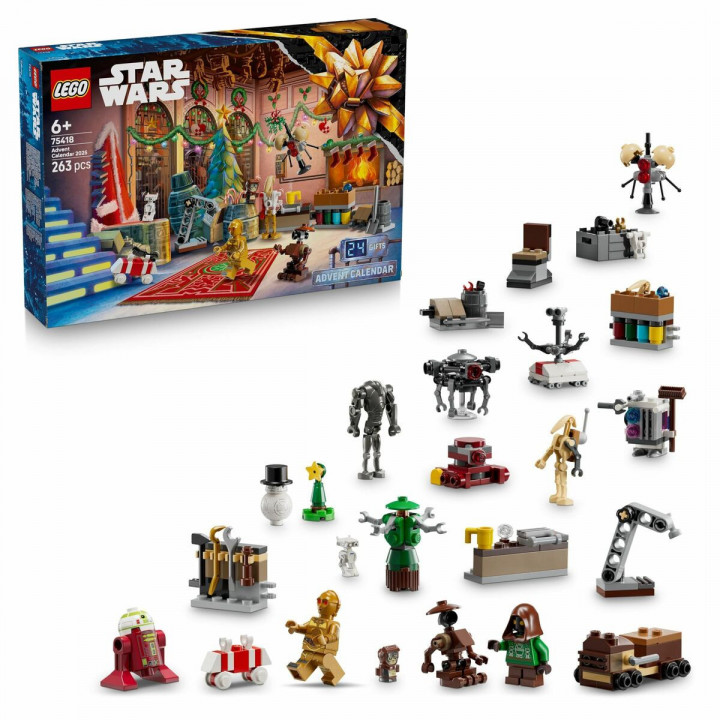 Set de construction Lego 75418 Advent Calendar 2025 Star Wars 263 Pièces