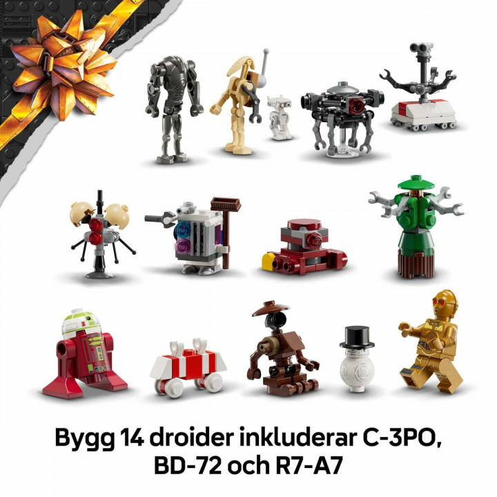 Set de construction Lego 75418 Advent Calendar 2025 Star Wars 263 Pièces
