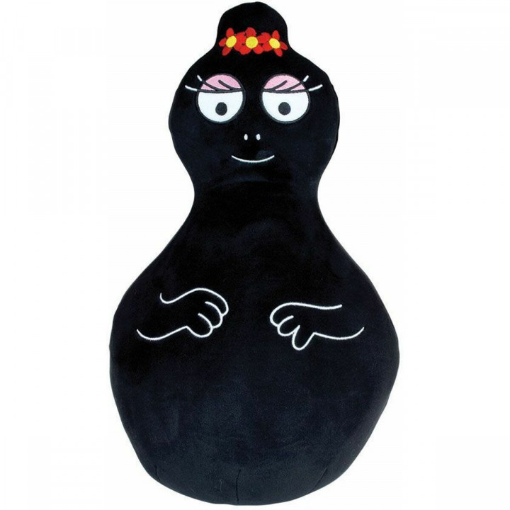 Kissen-Set Jemini Barbapapa & Barbamama Schwarz Rosa 40 cm Plüsch 2 Stücke