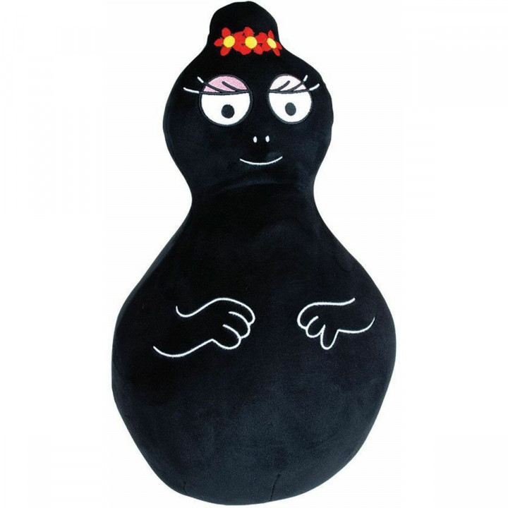 Kussenset Jemini Barbapapa & Barbamama Zwart Roze 40 cm Pluche 2 Onderdelen