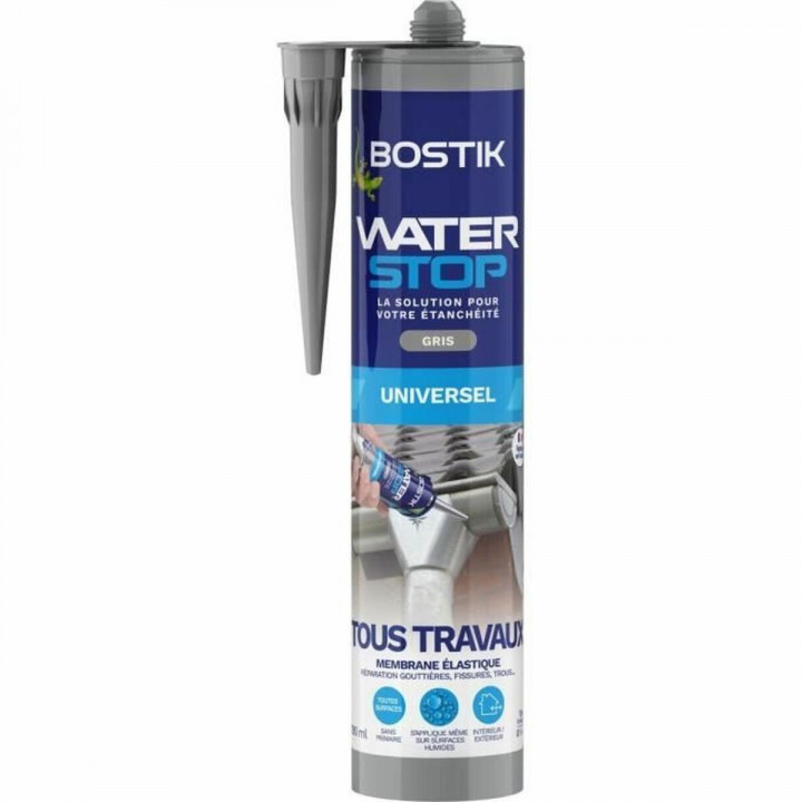 Silicone Bostik Gris Polyuréthane Plastique